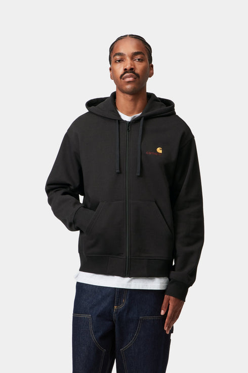 Carharrt Wip Hooded American Script Jacket - Black - I033063_89_XX