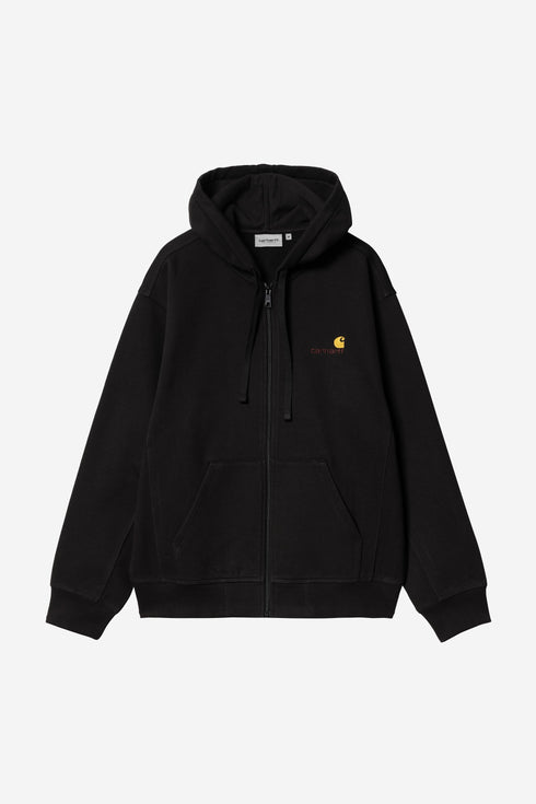 Carharrt Wip Hooded American Script Jacket - Black - I033063_89_XX