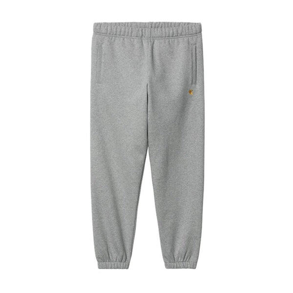 Carhartt Chase Sweat Pant - Grey Heather / Gold - Streetart.fr