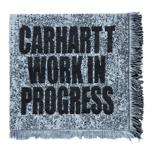 Carhartt Chrysanthemum Woven Blanket Misty Sky / Black - Streetart.fr