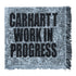 Carhartt Chrysanthemum Woven Blanket Misty Sky / Black - Streetart.fr