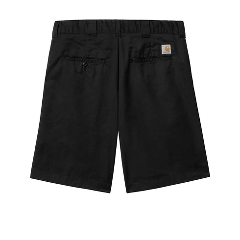 Carhartt Craft Short - Black Rinsed - Streetart.fr