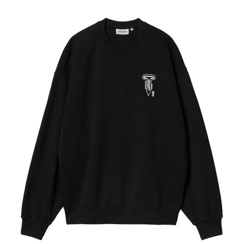 Carhartt Cross Screw Sweatshirt - Black / White - Streetart.fr