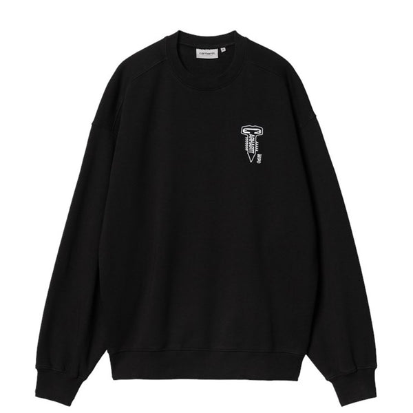 Carhartt Cross Screw Sweatshirt - Black / White - Streetart.fr