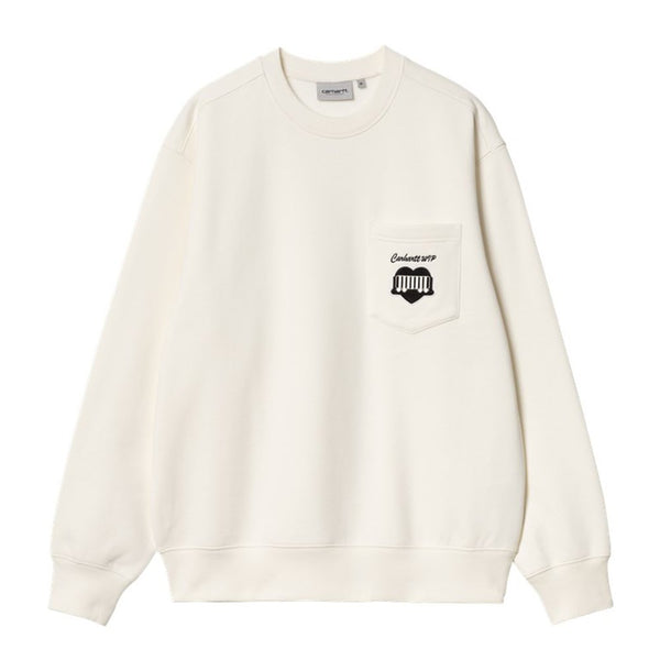 Carhartt Heart Train Pocket Sweatshirt - Wax - Streetart.fr