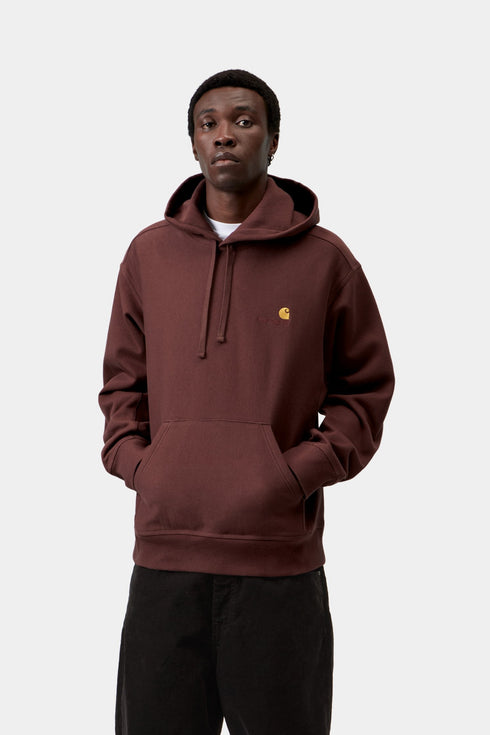 Carhartt Hooded American Script Sweat - Amarone - I028279_826_XX