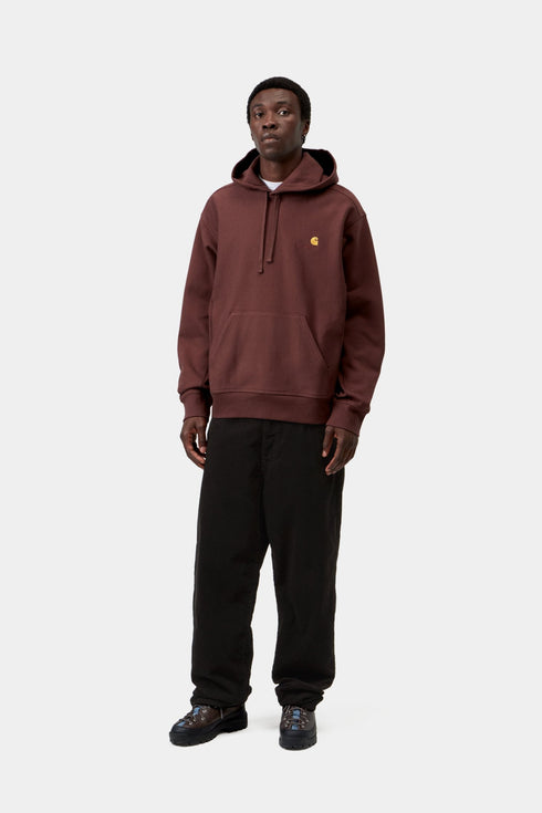 Carhartt Hooded American Script Sweat - Amarone - I028279_826_XX