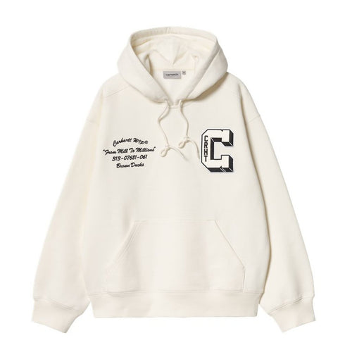 Carhartt Hooded Brown Duck Sweat A Capuche - Wax - Streetart.fr