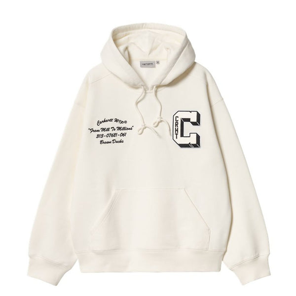 Carhartt Hooded Brown Duck Sweat A Capuche - Wax - Streetart.fr