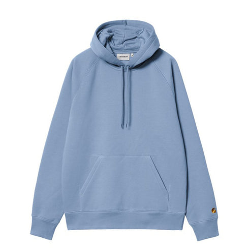 Carhartt Hooded Chase Sweat A Capuche - Charm Blue / Gold - Streetart.fr