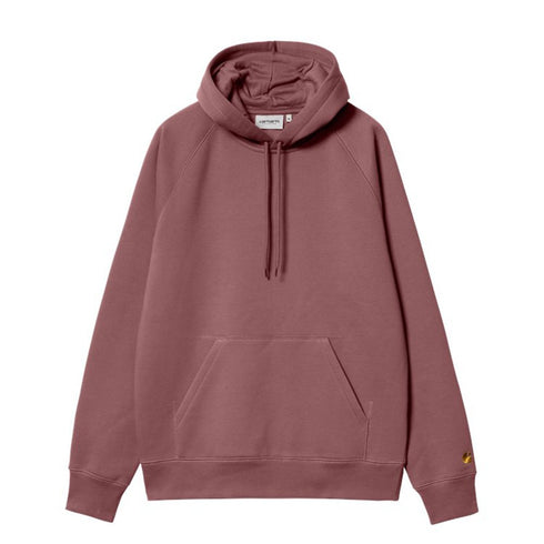 Carhartt Hooded Chase Sweat A Capuche - Dusty Fuschia / Gold - Streetart.fr