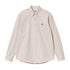 Carhartt L/S Madison Ls Shirt - Moonbeam / Black - Streetart.fr