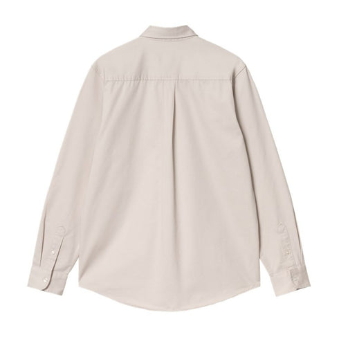 Carhartt L/S Madison Ls Shirt - Moonbeam / Black - Streetart.fr