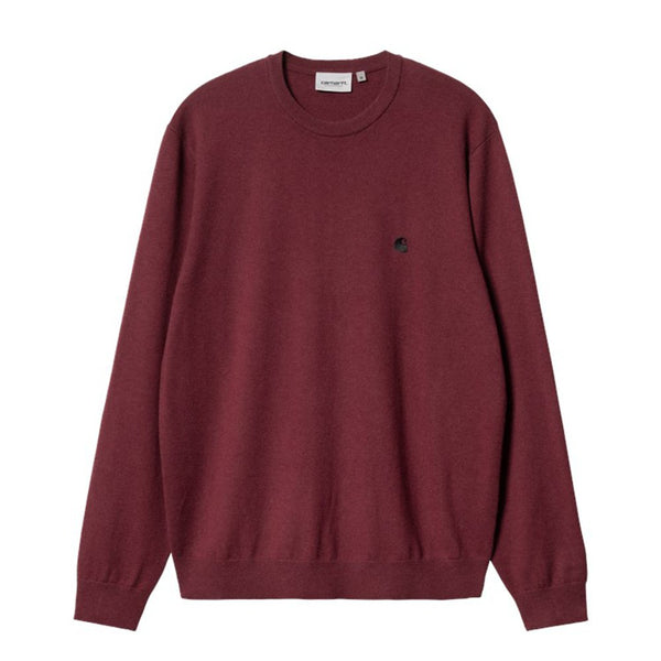 Carhartt Madison Sweater - Malbec / Black - Streetart.fr