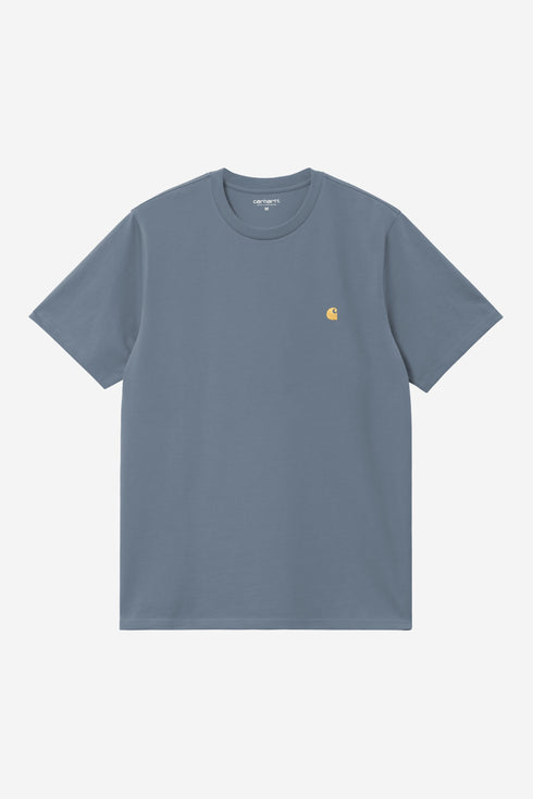 Carhartt S/S Chase T-Shirt - Icesheet / Gold - I026391_3XF_XX