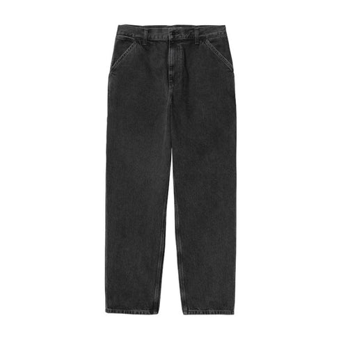 Carhartt Single Knee Pant - Black Stone Washed - Streetart.fr