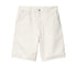 Carhartt Single Knee Short - White Rinsed - Streetart.fr