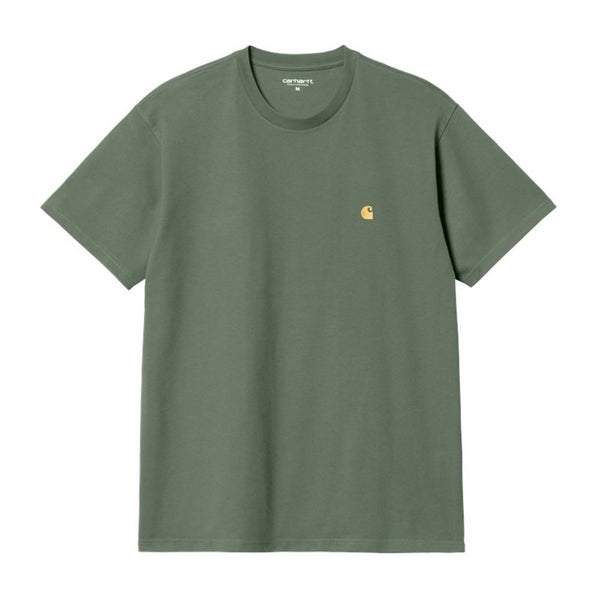 Carhartt S/S Chase T-Shirt - Duck Green / Gold - Streetart.fr