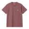Carhartt S/S Chase T-Shirt - Dusty Fuchsia / Gold - Streetart.fr