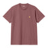 Carhartt S/S Chase T-Shirt - Dusty Fuchsia / Gold - Streetart.fr