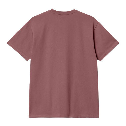 Carhartt S/S Chase T-Shirt - Dusty Fuchsia / Gold - Streetart.fr
