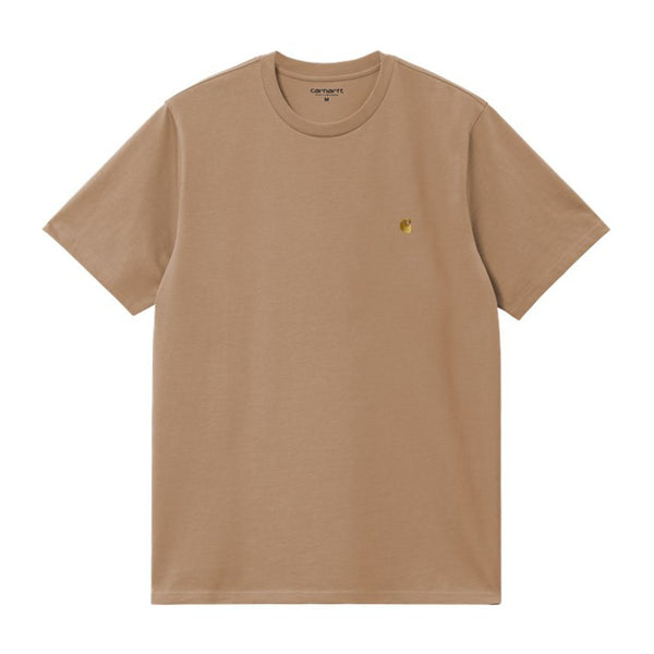 Carhartt S/S Chase T-Shirt Peanut / Gold - Streetart.fr