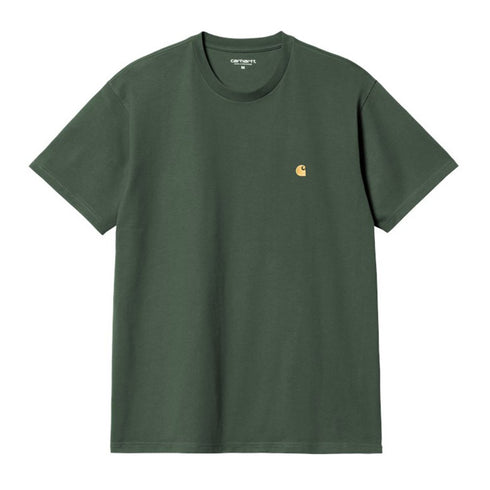 Carhartt S/S Chase T-Shirt Sycamore Tree / Gold - Streetart.fr