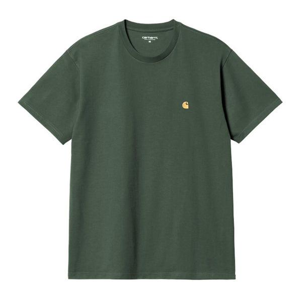 Carhartt S/S Chase T-Shirt Sycamore Tree / Gold - Streetart.fr