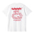 Carhartt S/S Fast Food T-Shirt - White / Red - Streetart.fr