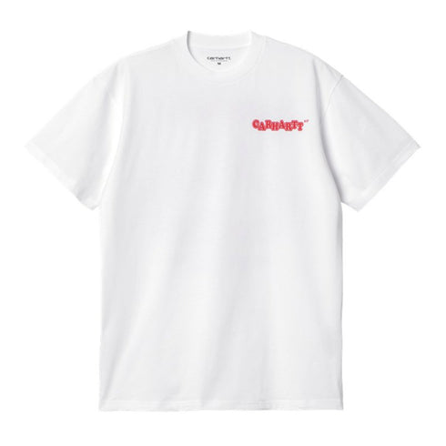 Carhartt S/S Fast Food T-Shirt - White / Red - Streetart.fr