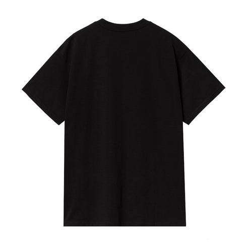 Carhartt S/S Script Embroidery T-Shirt Black / White - Streetart.fr
