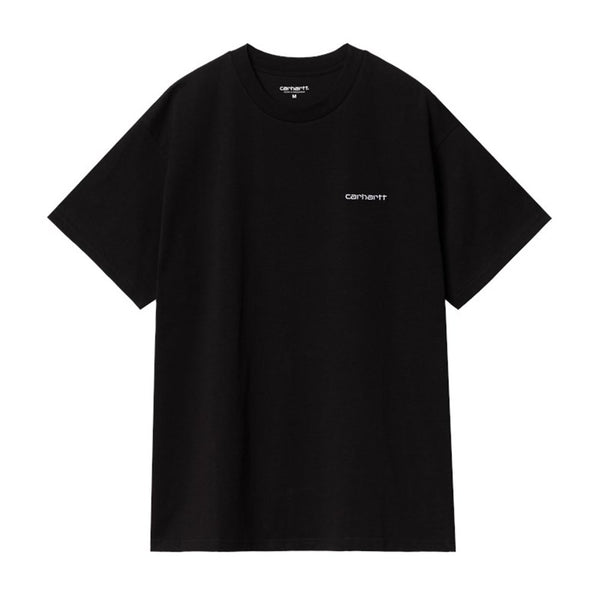 Carhartt S/S Script Embroidery T-Shirt Black / White - Streetart.fr