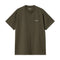Carhartt S/S Script Embroidery T-Shirt Cypress / White - Streetart.fr