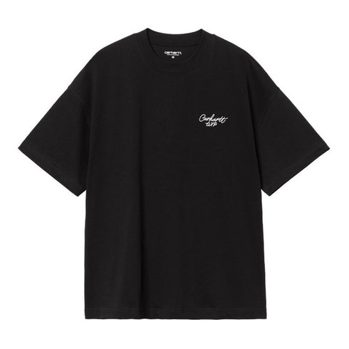 Carhartt S/S Signature Script T-Shirt Black / Wax - Streetart.fr