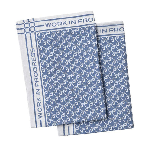 Carhartt Tea Towel Set White / Blue - Streetart.fr