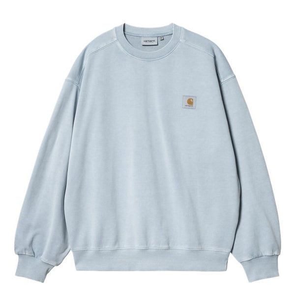 Carhartt Vsita Sweatshirt Dusty Ice Garment Dyed - Streetart.fr