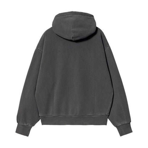 Carhartt W' Hooded Nelson Sweat A Capuche - Charcoal Garment Dyed - Streetart.fr