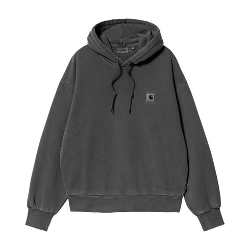 Carhartt W' Hooded Nelson Sweat A Capuche - Charcoal Garment Dyed - Streetart.fr