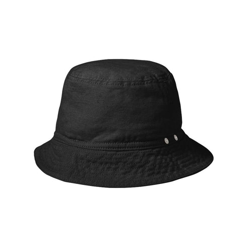 Carhartt Walter Bucket Hat - Black Rinsed - Streetart.fr