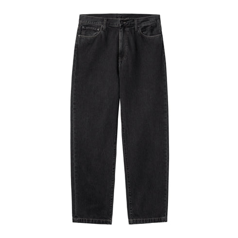 Carhartt WIP Aaron Pant - Black Stone Washed - Streetart.fr