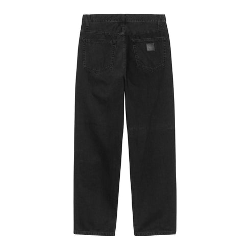 Carhartt WIP Aaron Pant - Black Stone Washed - Streetart.fr