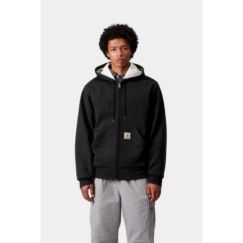 Carhartt WIP Active Sweat Jacket - Black Stone Wash - Streetart.fr
