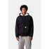 Carhartt WIP Active Sweat Jacket - Black Stone Wash - Streetart.fr