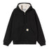 Carhartt WIP Active Sweat Jacket - Black Stone Wash - Streetart.fr