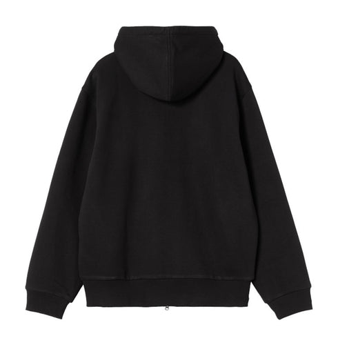 Carhartt Wip Active Sweat Jacket Sweat A Capuche - Black Stone Wash - Streetart.fr