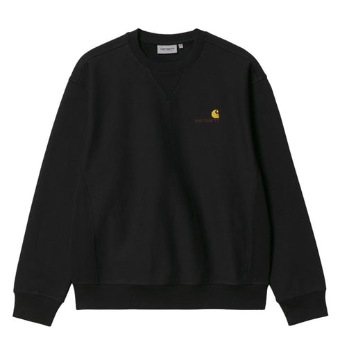 Carhartt Wip American Script Sweatshirt - Black - Streetart.fr
