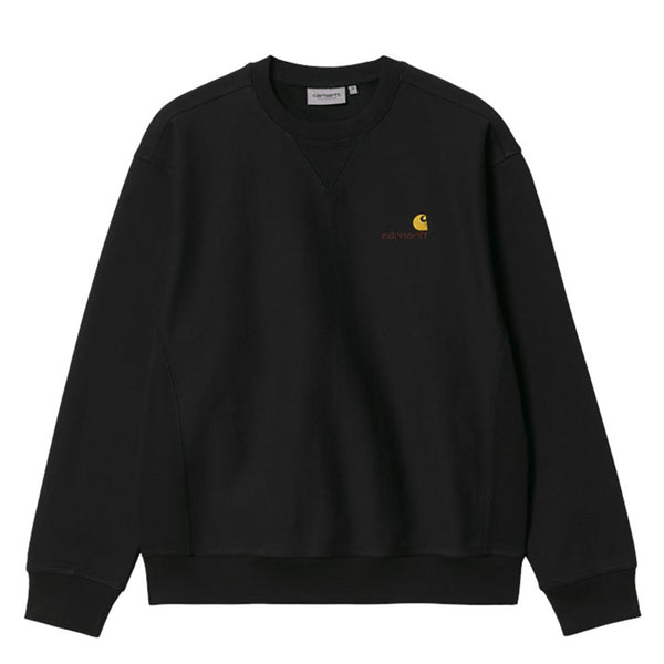 Carhartt Wip American Script Sweatshirt - Black - Streetart.fr