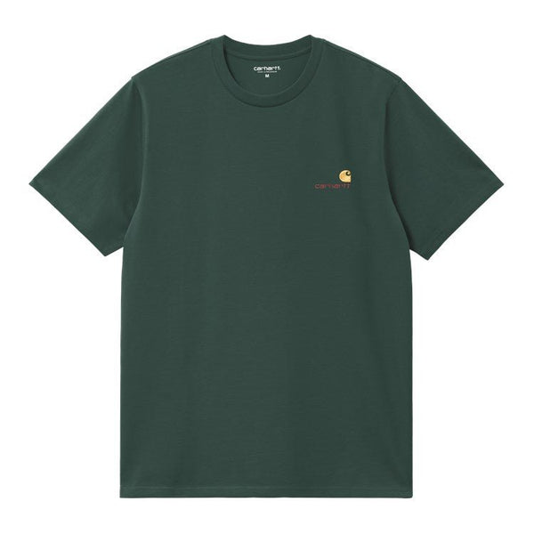 Carhartt Wip American Script T-shirt - Kale Green - Streetart.fr