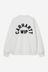 Carhartt Wip Arch Script Sweat - Ash Heather / Dark Navy Stone Washed - I037266_11T_06