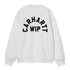 Carhartt WIP Arch Script Sweat - Ash Heather / Dark Navy Stone Washed - Streetart.fr